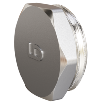 Пробка (в трубу) LD Pride DN25 (1") НР латунь никель