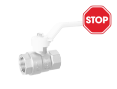 (СНЯТО С ПРОИЗВОДСТВА) Кран шаровой латунный LD Pride 47.32.В-В.Р Ду 32 Ру 25 рычаг (white)