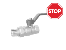 (СНЯТО С ПРОИЗВОДСТВА) Кран шаровой латунный LD Pride 47.32.В-ГШ.Р Ду 32 Ру 25 рычаг