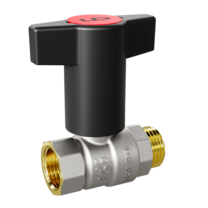 Кран шаровой латунный LD Pride 47.15.В-Н.ТР Ду 15 Ру 40 Т-рукоятка