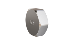 Заглушка LD Pride (на трубу) DN50 (2") ВР латунь никель в упаковке