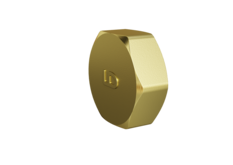 Заглушка LD Pride (на трубу) DN25 (1") ВР латунь